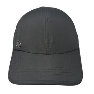 Gaiam Strapback Baseball Cap Black One Size Adjustable Lightweight 6 Panel